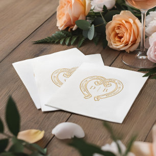 Mariage Monogramme de Coeur de Fer à Cheval Occide