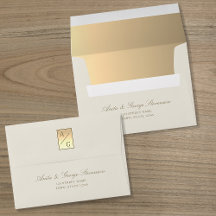 Mariage Monogramme Or