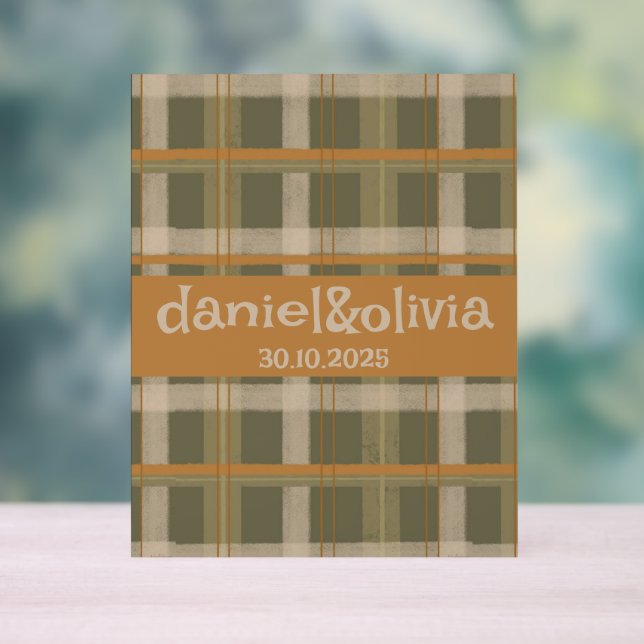 Mariage Motif écossais celte de Tartan (Neutre)