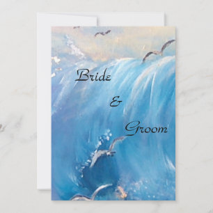 Mariage nautique avec invitation à vague