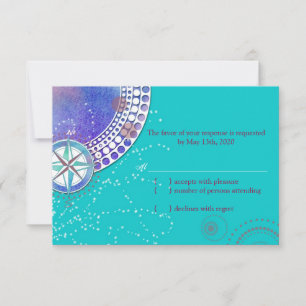 Mariage Nautique Turquoise moderne RSVP