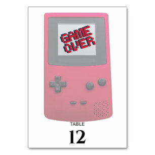 Mariage NERD du jeu vidéo Numéro de table