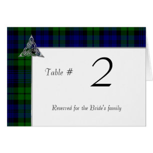 Mariage noir de plaid de tartan de montre