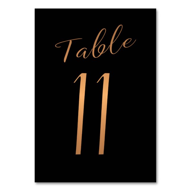 Mariage numéro de table cuivre or parties scintill (Par défaut)