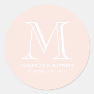 Mariage officiel Monogramme Favoriser Étiquette