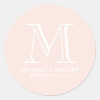 Mariage officiel Monogramme Favoriser Étiquette