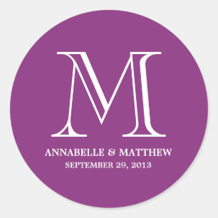 Mariage officiel Monogramme Favoriser Étiquette