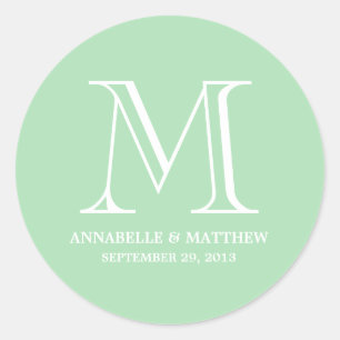 Mariage officiel Monogramme Favoriser Étiquette