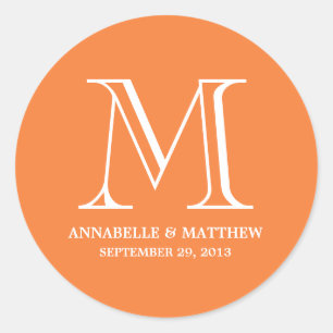 Mariage officiel Monogramme Favoriser Étiquette