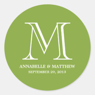 Mariage officiel Monogramme Favoriser Étiquette
