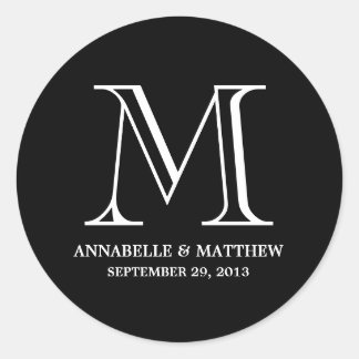 Mariage officiel Monogramme Favoriser Étiquette