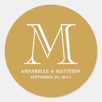 Mariage officiel Monogramme Favoriser Étiquette