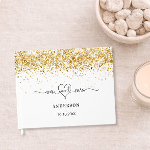 Mariage or blanc m. mrs coeur livre d'or