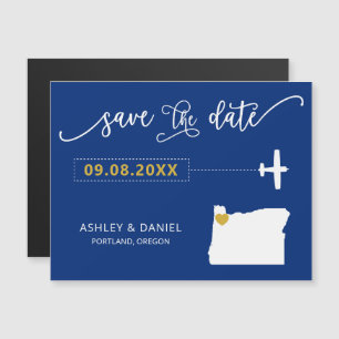 Mariage Oregon Enregistrer la carte de date, Carte