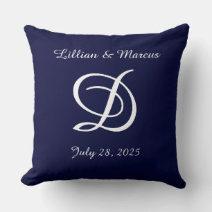 Mariage ou coussin d'anniversaire monogrammed