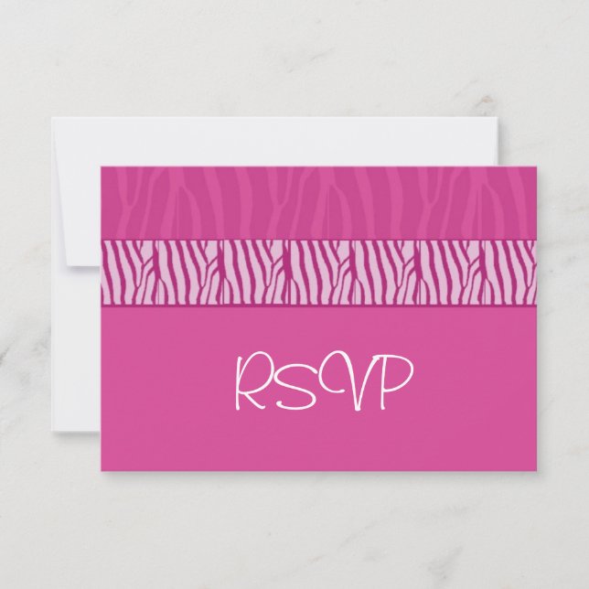Mariage parfaitement rose RSVP (Devant)