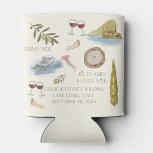 Mariage Patterned Lake Côme en faveur du Glacière