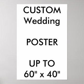 Mariage personnalisé 11" x 16,5" Poster MATTE Port