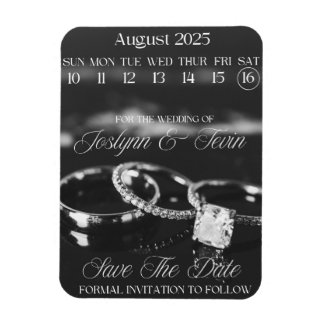 Mariage Personnalisé Enregistrer Le Magnet Calendr