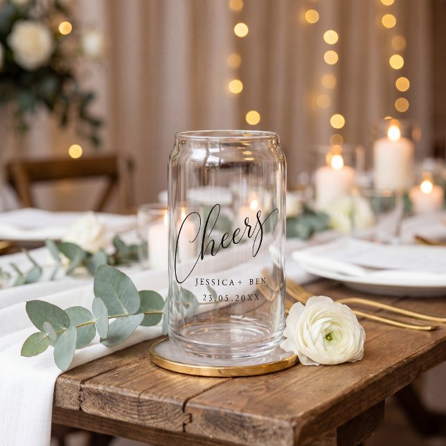 Mariage personnalisé minimaliste noir blanc peut  (Créateur téléchargé)