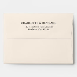 Mariage personnalisé moderne ivoire 5,25x7,25