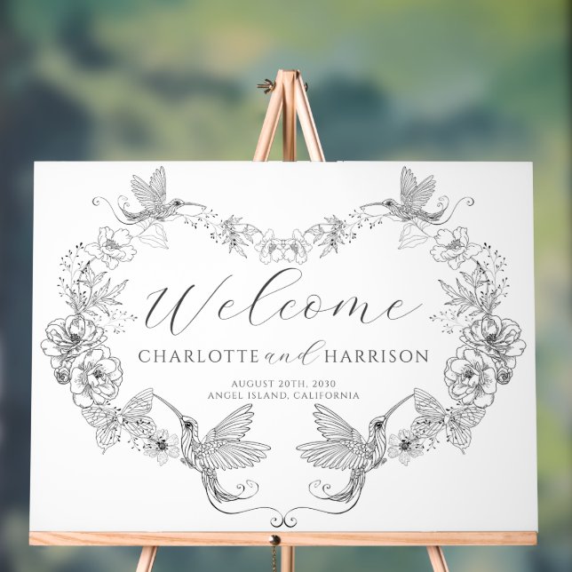 Mariage personnalisé Monogram Floral (Neutre)