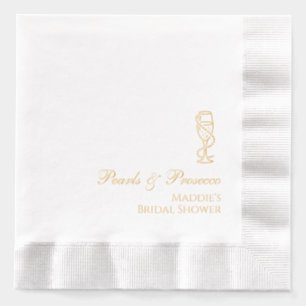 Mariage personnalisé Perles & Prosecco Or