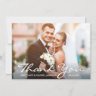 Mariage photo de la mariée et du Merci de la marié