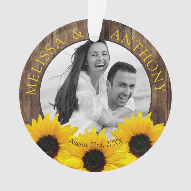 Mariage photo de tournesol en Russie Sauvez la dat (devant)
