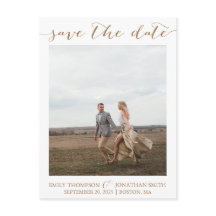 Mariage Photo Enregistrer la date Carte postale en