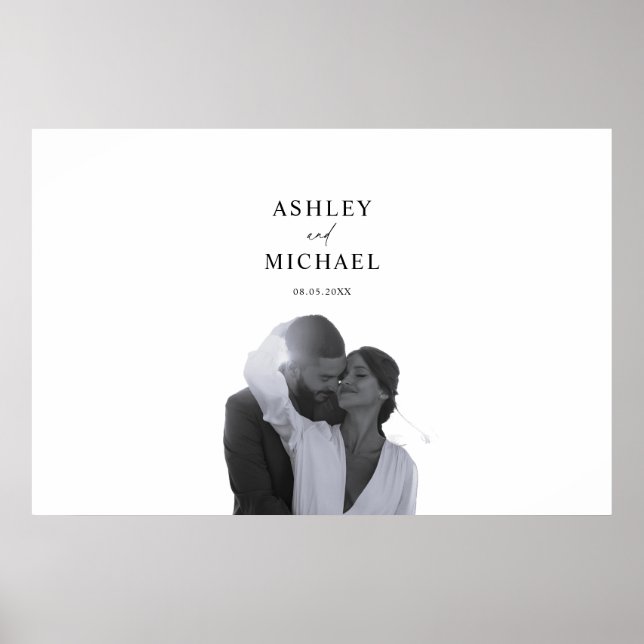 Mariage Photo Invité Signature Poster (Devant)