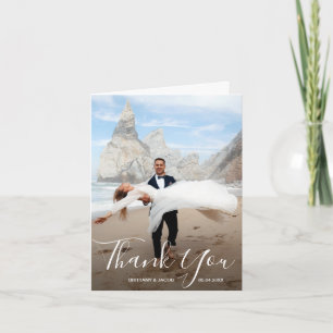 Mariage Photo Merci plié