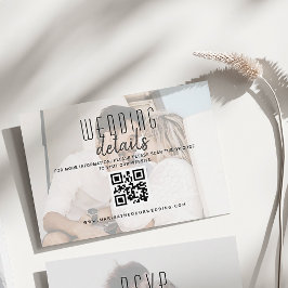 Mariage photo moderne Détails Carte QR