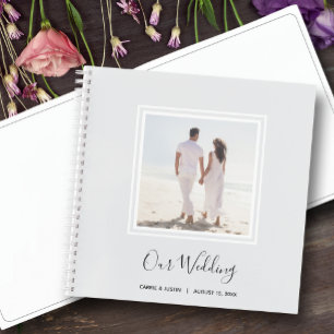 Mariage photo moderne Spiral livre d'invité