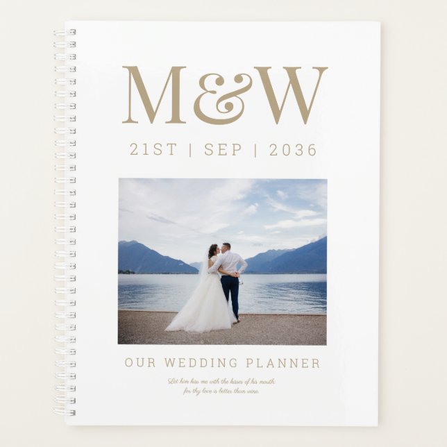 Mariage photo Monogramme personnalisé (Devant)