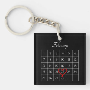 Mariage photo noir Date Calendrier personnalisé