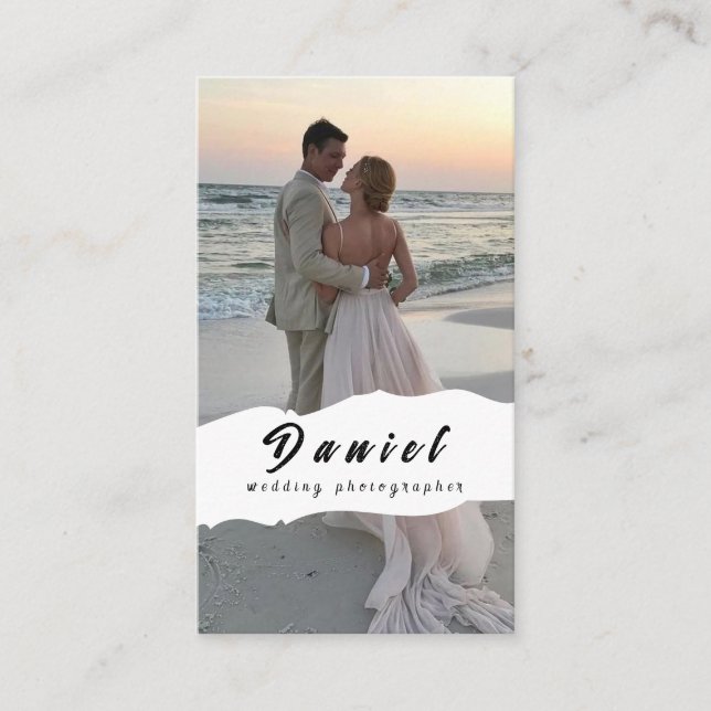 Mariage photographe Carte de visite (Devant)