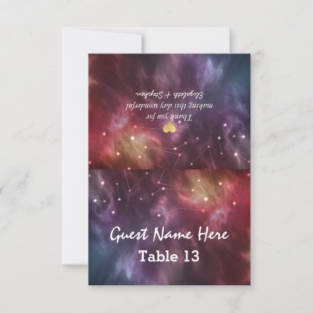 Mariage Place Carte d'escorte Numéro de table Gala (Devant)