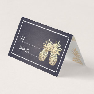 Mariage Place Escort Numéro de table Ananas Or