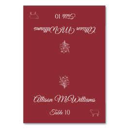 Mariage Place Fleur sauvage carte Elégance-Viande-