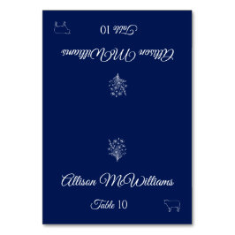 Mariage Place Fleur sauvage carte Elégance-Viande-