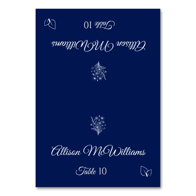 Mariage Place Fleur sauvage de carte Elégance-Végé (Par défaut)