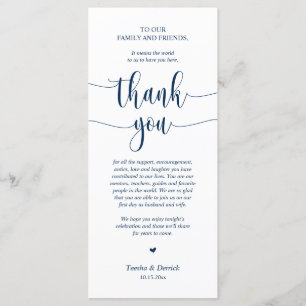 Mariage Place Réglage Merci, Carte Bleue Marine