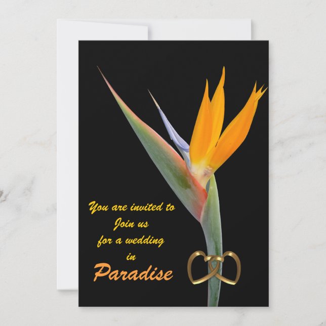 Mariage plage Invitation Paradise (Devant)