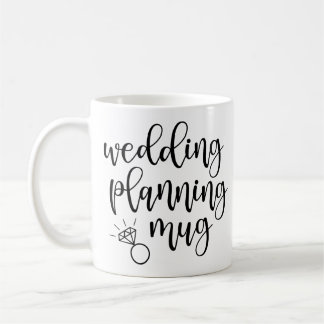 Mariage Planning Mug Script Police Diamond Ring