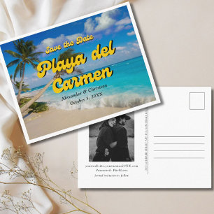 Mariage Playa del Carmen Enregistrer la date Carte