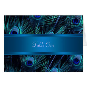 Mariage Plumes de Paon Royal Bleu Violet