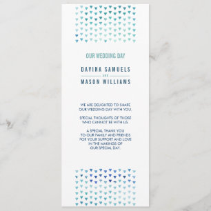 MARIAGE PROGRAMME DE CÉRÉMONIE simple boho motif b