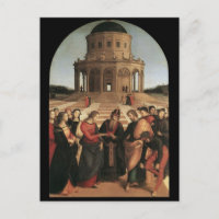 Mariage rapide de la carte postale de la Vierge