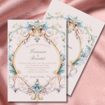 Mariage Regency Élégante Invitation victorienne